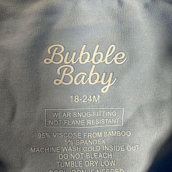 NWT Bubble Baby Toddler Boy Bamboo Blue Casual Short Set/Pajama - Size 18-24M - Picture 4 of 5